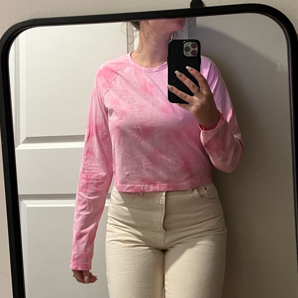 Tie dye pink top from PINK size XL